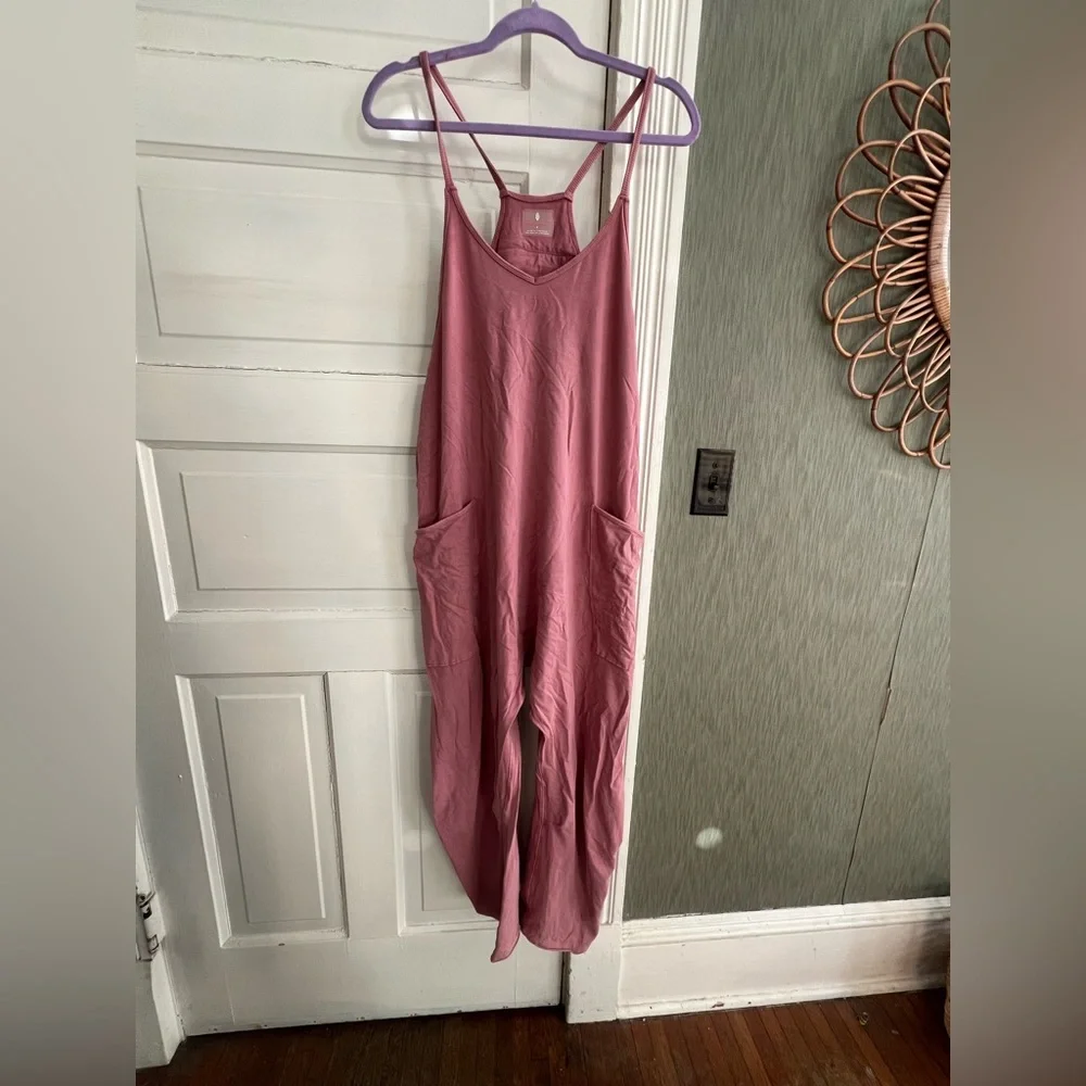 Free People Hot Shot Onesie Mauve size S - Picture 1 of 5